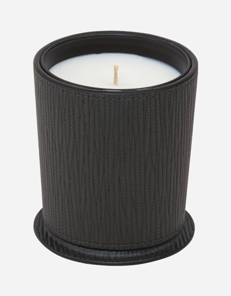 LEATHER CANDLE HOLDER