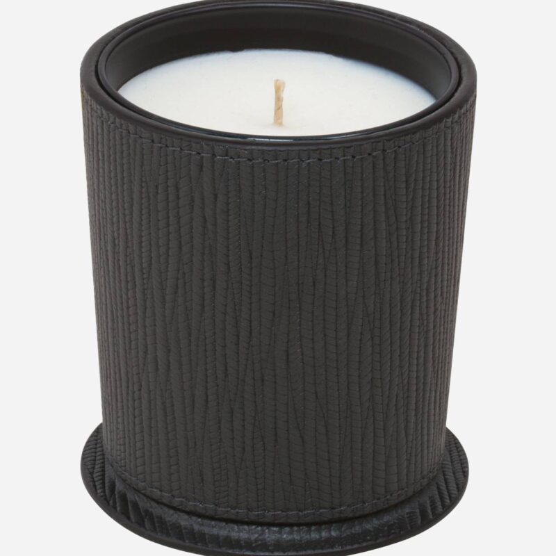 LEATHER CANDLE HOLDER