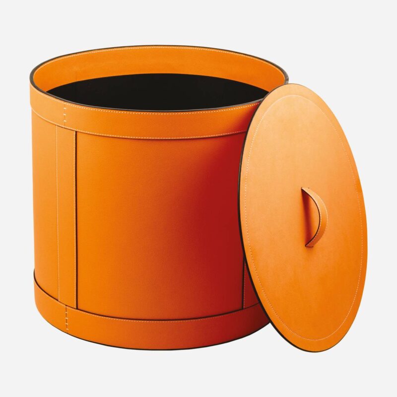 STORAGE BASKET WITH LID ROUND LARGE