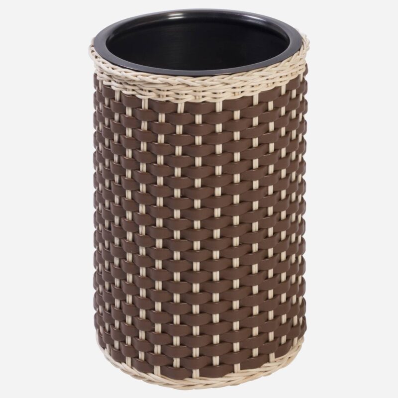 CEZANNE LEATHER & RATTAN BIN