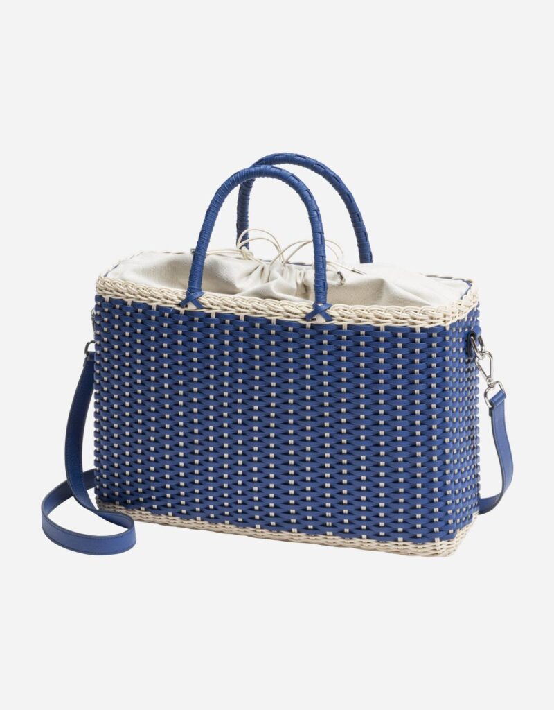 NARTELLE BAG LEATHER & RATTAN