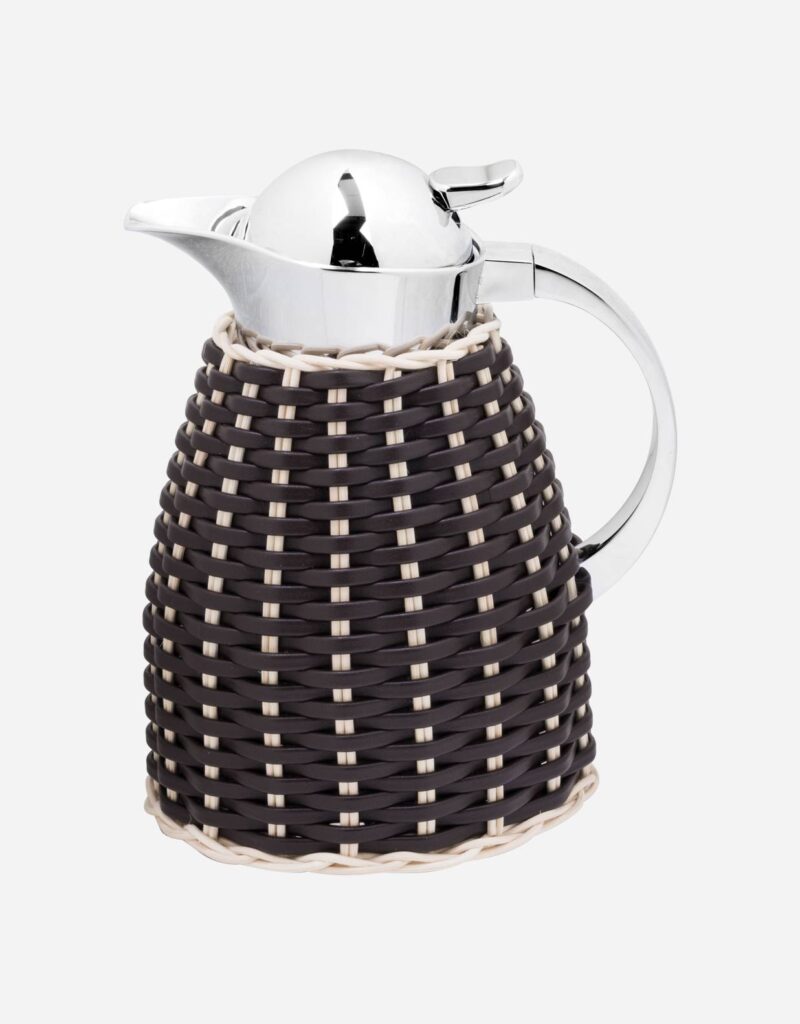 CHANTILLY LEATHER & RATTAN CARAFE