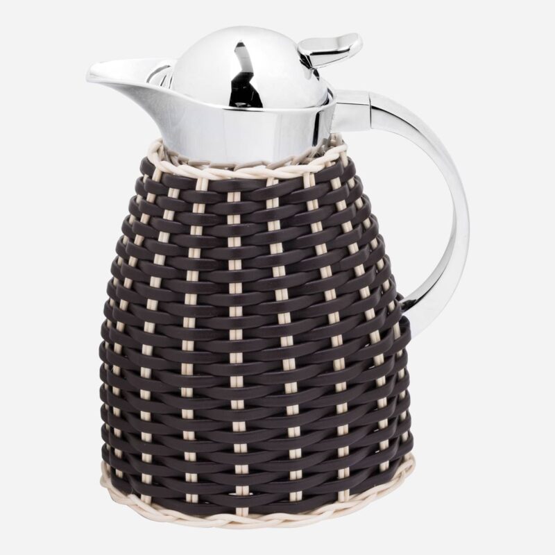 CHANTILLY LEATHER & RATTAN CARAFE