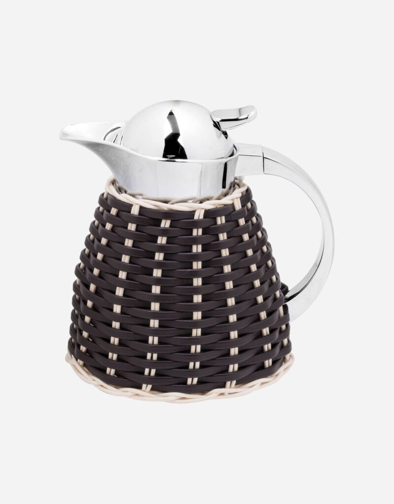 CHANTILLY LEATHER & RATTAN CARAFE