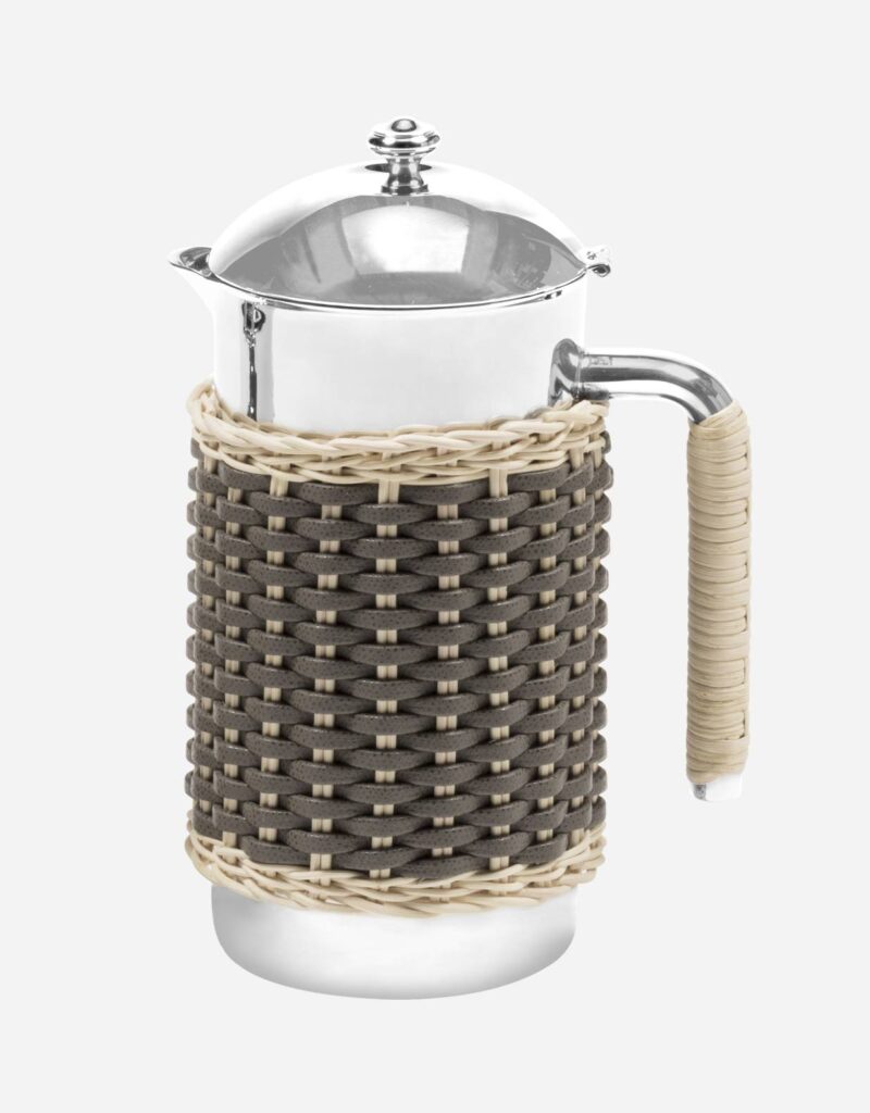 RENNES LEATHER & RATTAN CARAFE