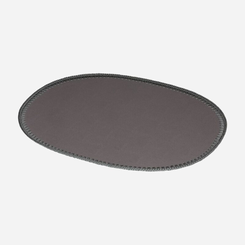 ROCHELLE LEATHER & CROCHET PLACEMATS OVAL