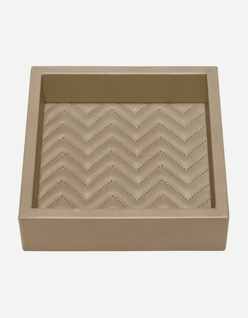 FEBE HERRINGBONE SQUARE VALET TRAY