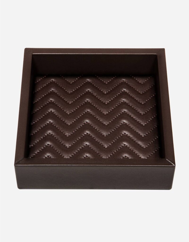 FEBE HERRINGBONE SQUARE VALET TRAY
