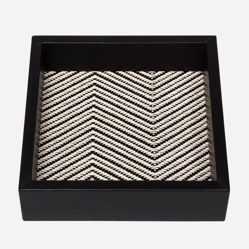 FEBE WAXED COTTON SQUARE VALET TRAY