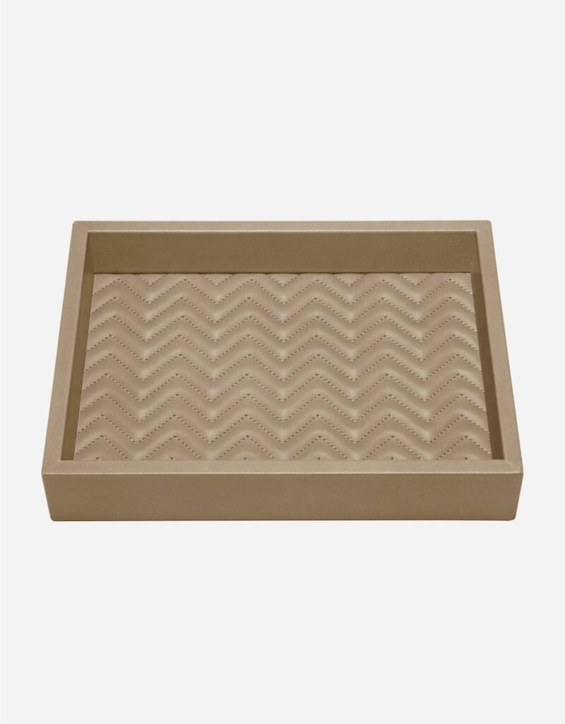FEBE HERRINGBONE RECTANGULAR VALET TRAY