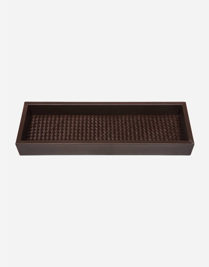FEBE HANDWOVEN LONG RECTANGULAR VALET TRAY