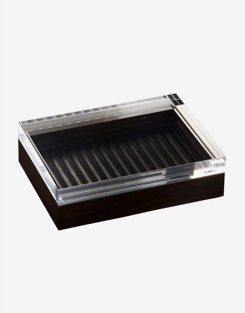 FEBE EBONY LINES RECTANGULAR BOX