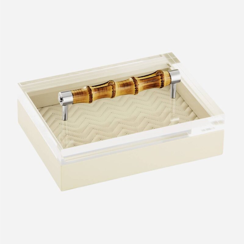 FRIDA HERRINGBONE RECTANGULAR BOX