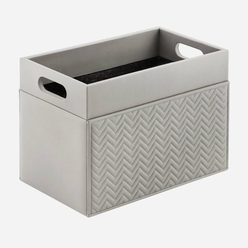 EMY HERRINGBONE MAGAZINE HOLDER
