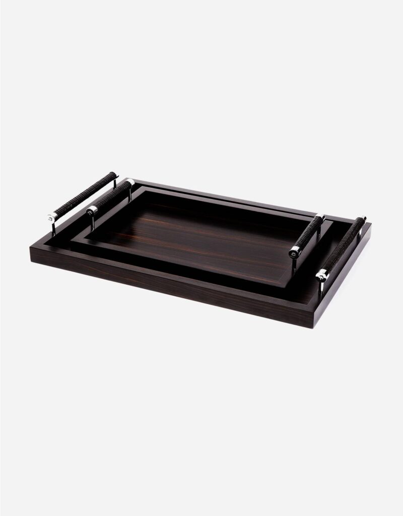 DIANA EBONY RECTANGULAR TRAY