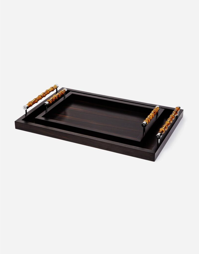FRIDA EBONY RECTANGULAR TRAY