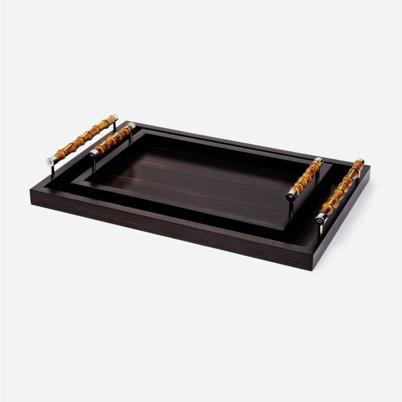 FRIDA EBONY RECTANGULAR TRAY