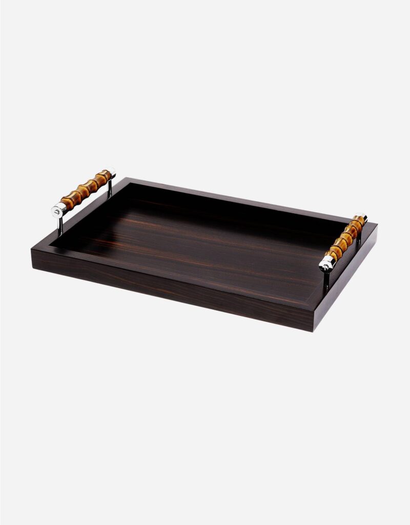 FRIDA EBONY RECTANGULAR TRAY