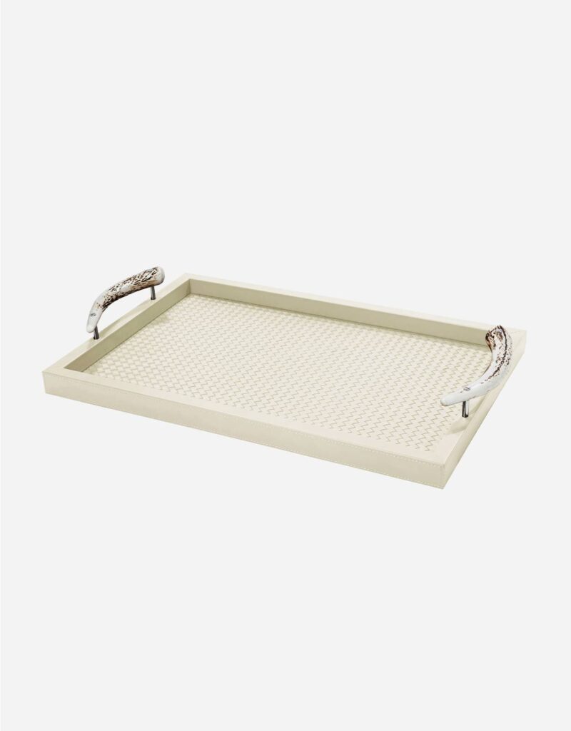 DAFNE HANDWOVEN RECTANGULAR TRAY