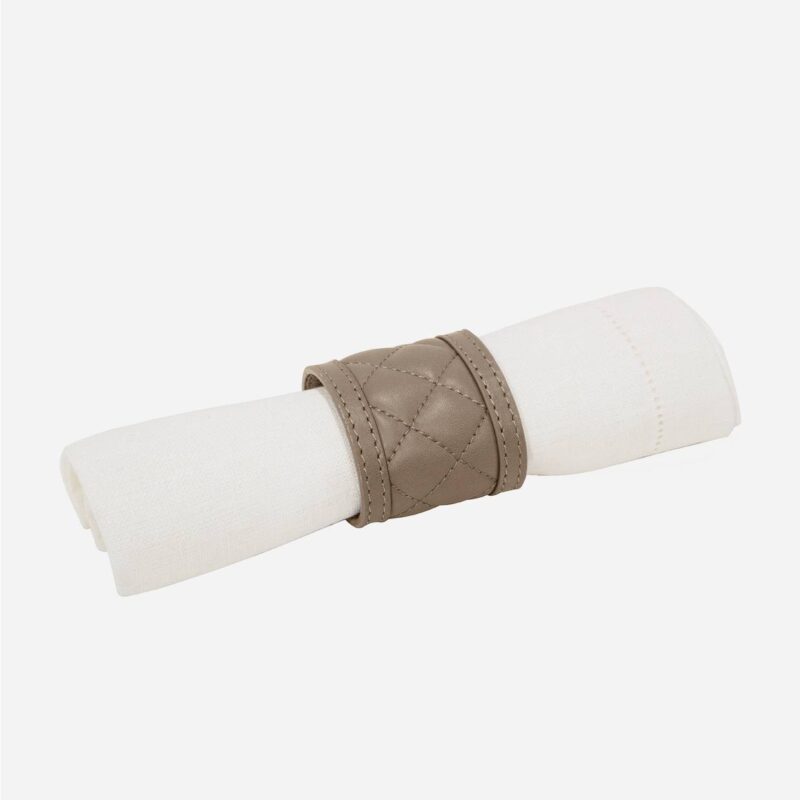 NINO DIAMONDS NAPKIN RING SET OF 4