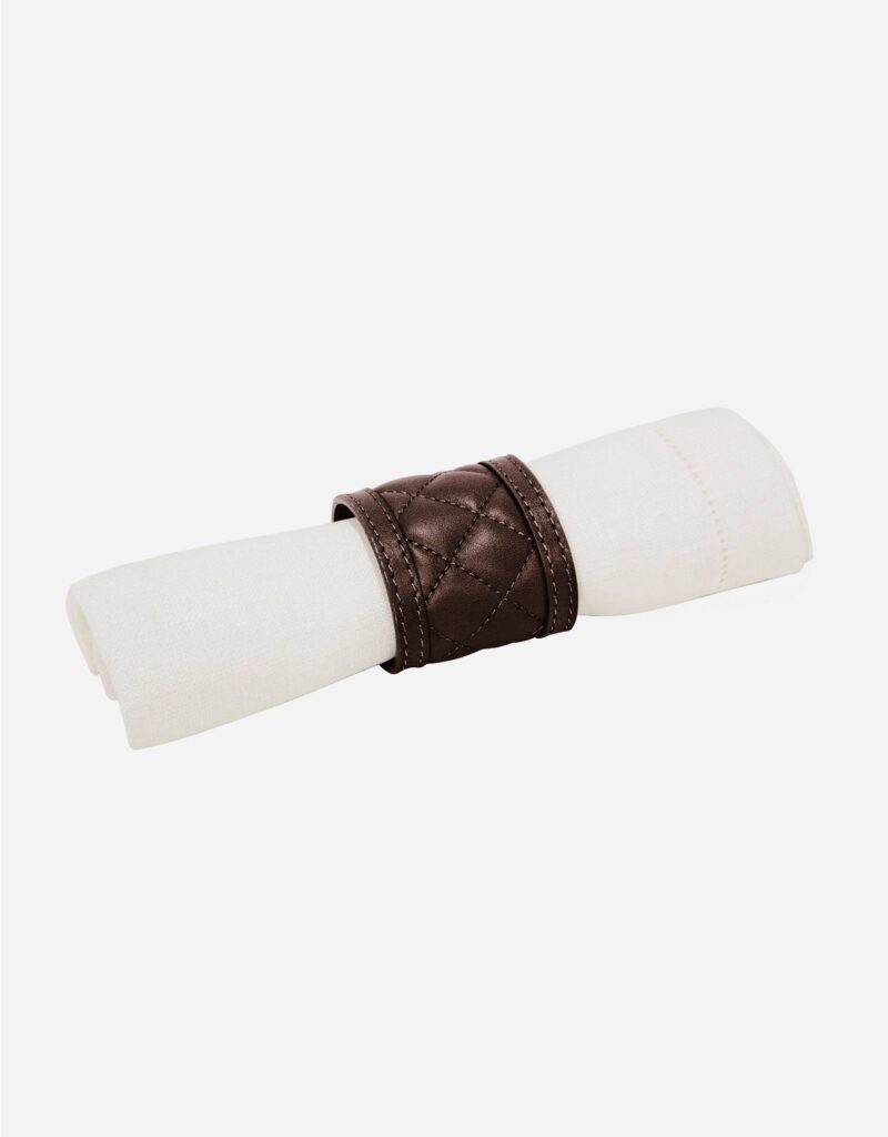 NINO DIAMONDS NAPKIN RING SET OF 4