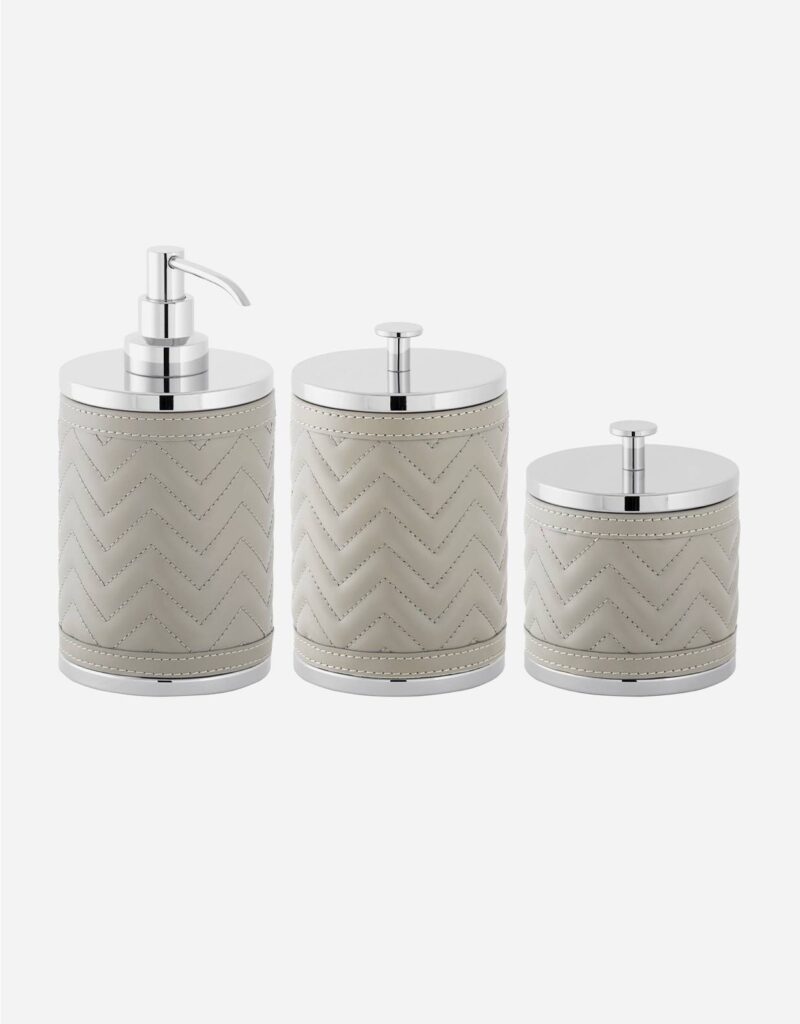 ALGHERO HERRINGBONE TALL SOAP DISPENSER