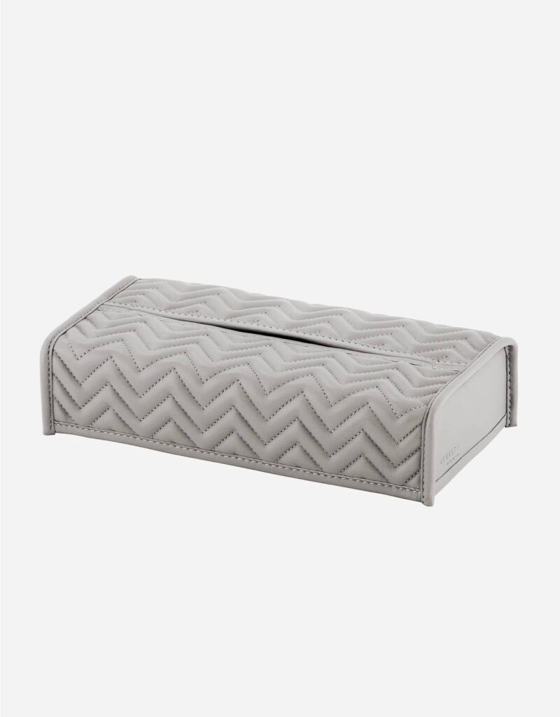 ELBA HERRINGBONE RECTANGULAR TISSUE HOLDER