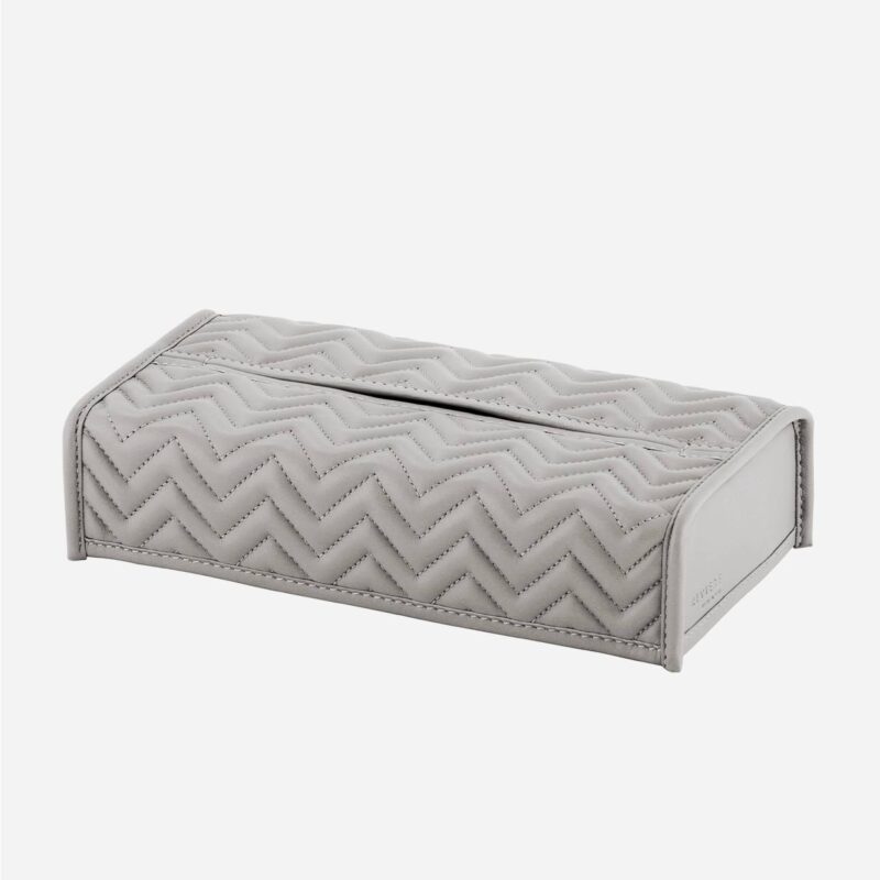 ELBA HERRINGBONE RECTANGULAR TISSUE HOLDER