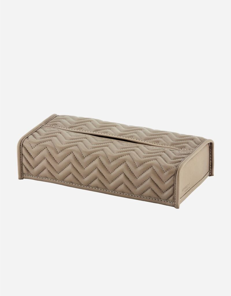 ELBA HERRINGBONE RECTANGULAR TISSUE HOLDER