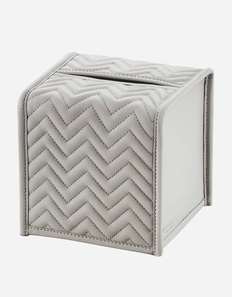 ELBA HERRINGBONE SQUARE TISSUE HOLDER