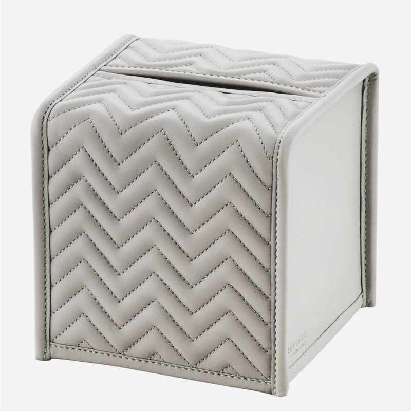 ELBA HERRINGBONE SQUARE TISSUE HOLDER
