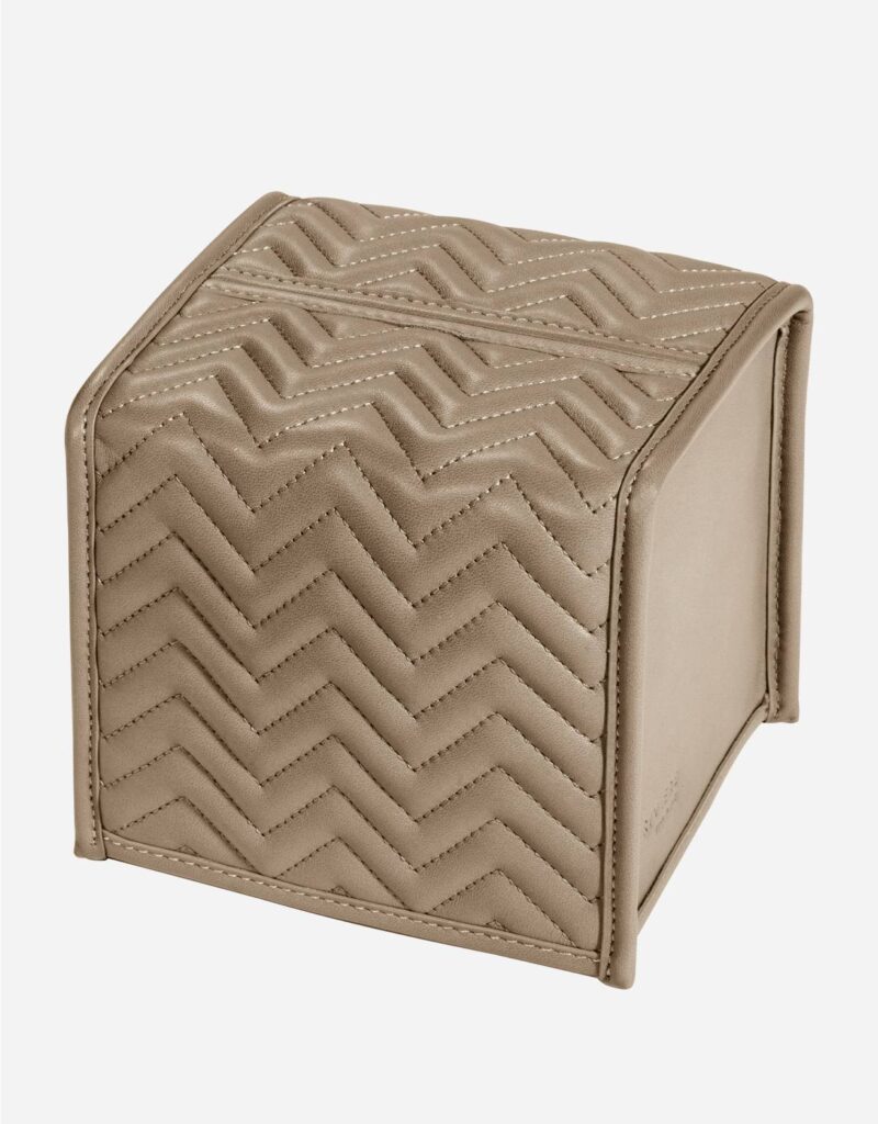 ELBA HERRINGBONE SQUARE TISSUE HOLDER