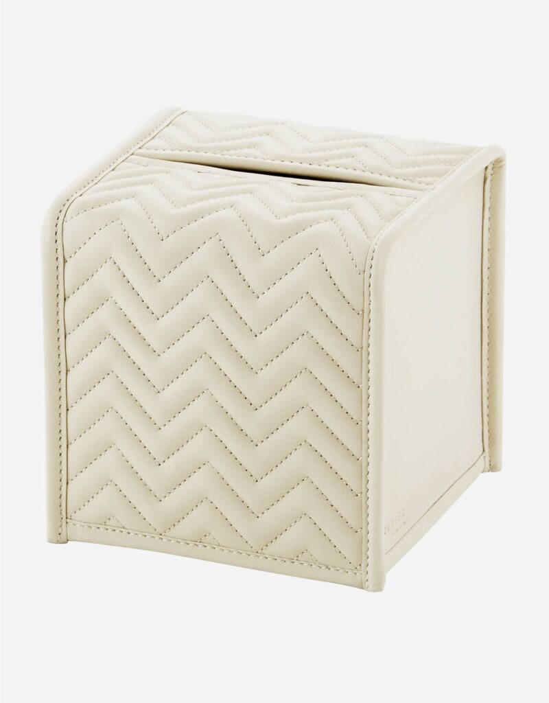 ELBA HERRINGBONE SQUARE TISSUE HOLDER