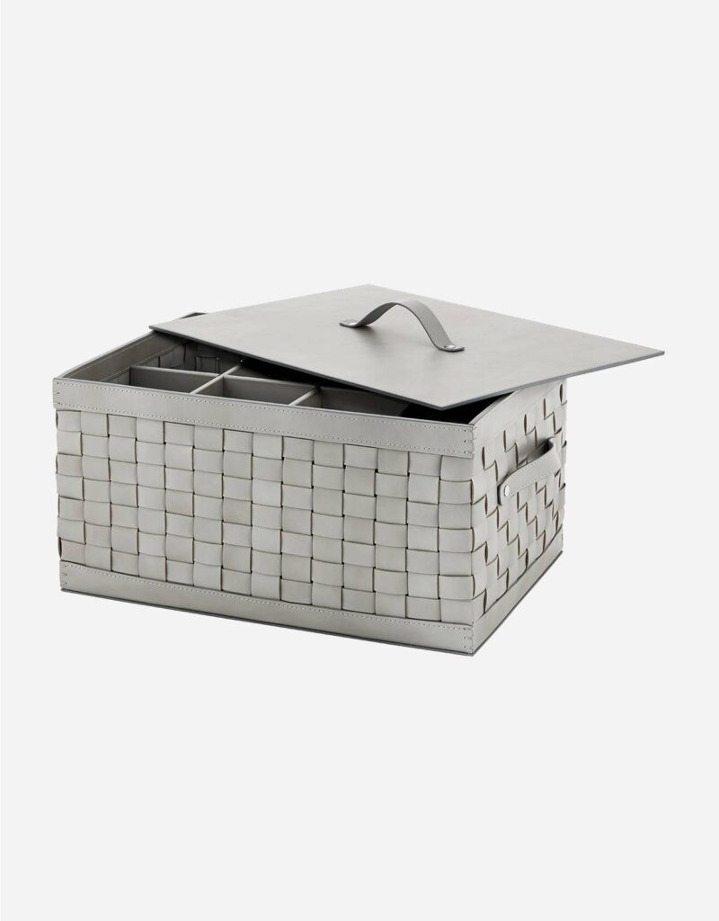 BARCELLONA SHOE TRUNK WITH DIVIDERS HANDLES AND LID