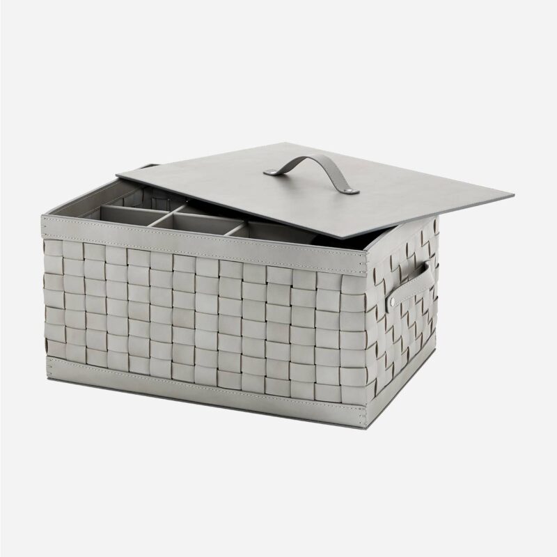 BARCELLONA SHOE TRUNK WITH DIVIDERS HANDLES AND LID