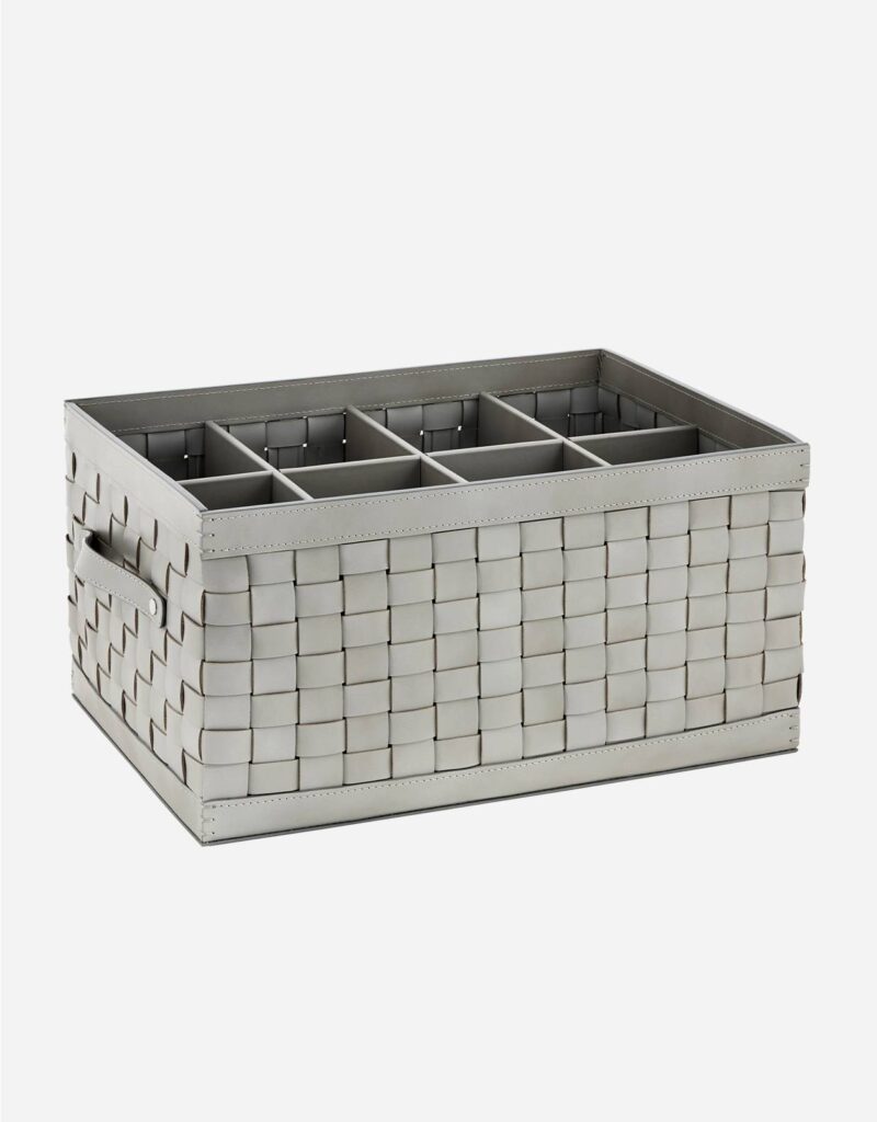 BARCELLONA SHOE TRUNK WITH DIVIDERS HANDLES AND LID